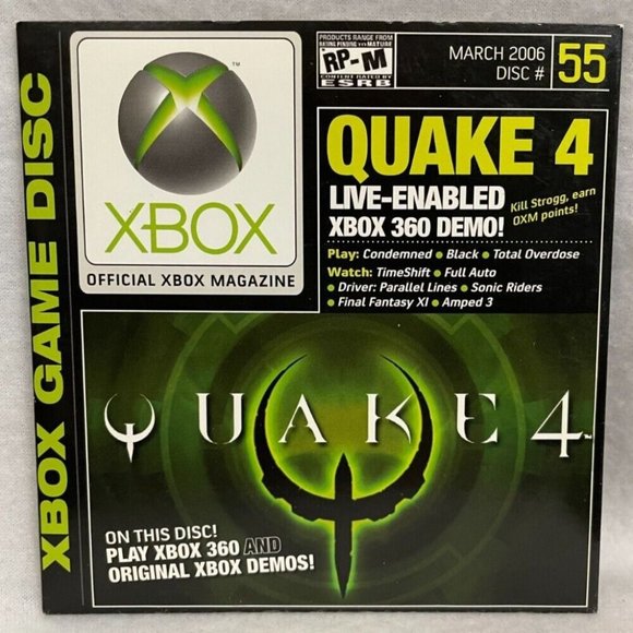 Xbox Demo Disc #55, March 2006, Quake 4, Condemned, Black, Total Overdose - Picture 1 of 5